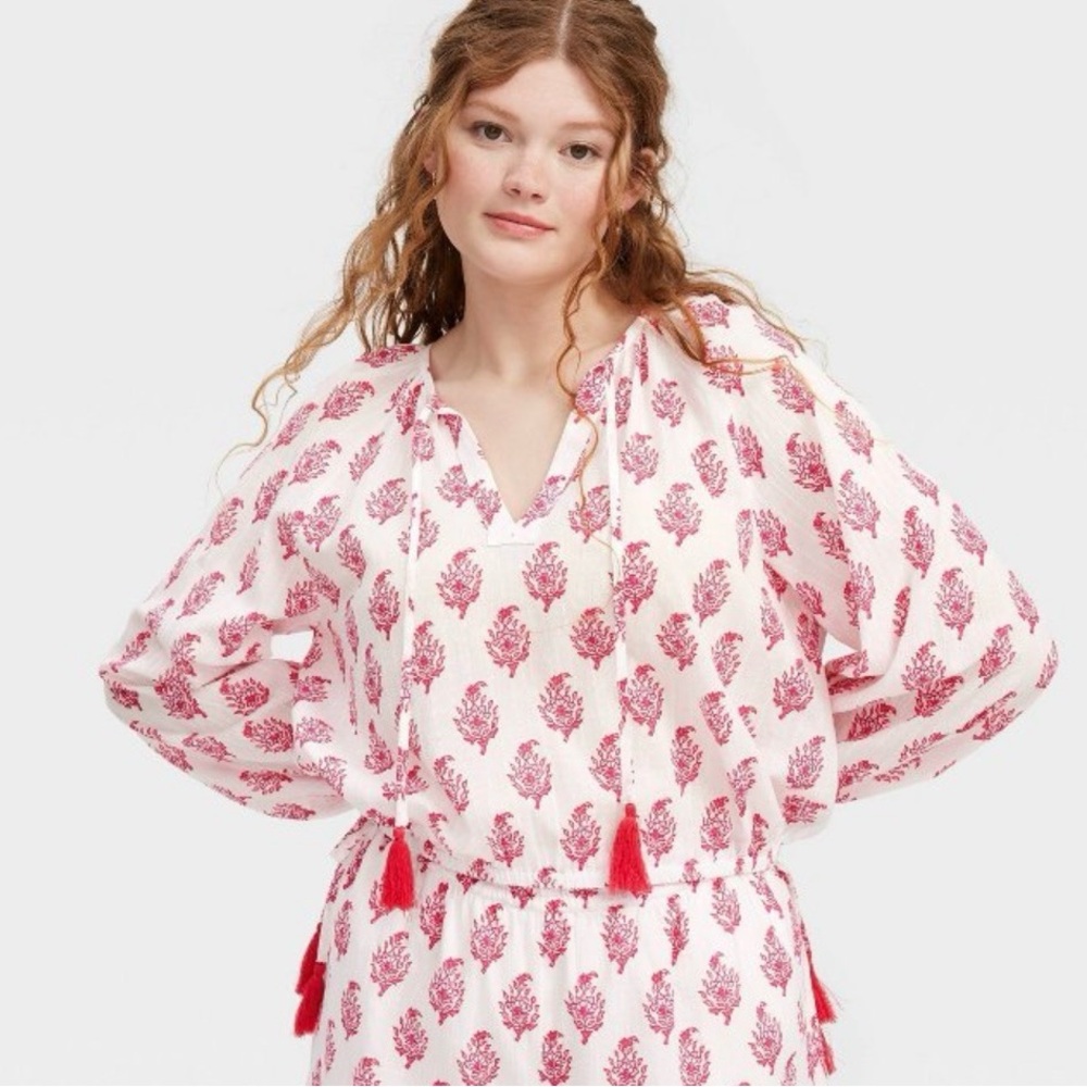 NWT Roller Rabbit x Target Bouquet Floral Boho Top